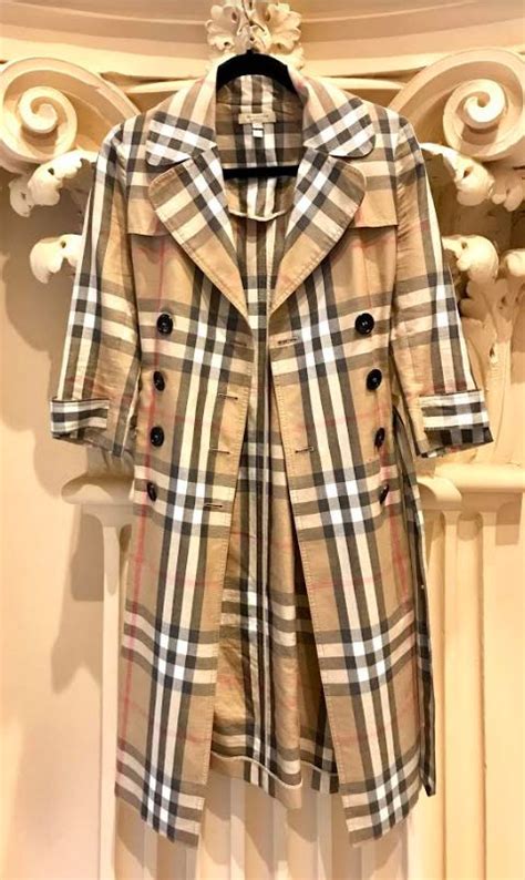 burberry signature plaid coat|Burberry signature plaid women's coat.